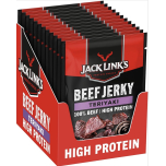 Jack Link’s Beef Jerky Teriyaki - 12-Pack (12 × 60 g) - Dried Meat Protein Snacks - High-Protein Snack for Gym, Fitness & Outdoor – American Food for People - Jerky Chips Made from Beef