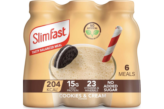 SlimFast Ready To Drink Shake Cookies & Cream Flavour 6 X 325 ml