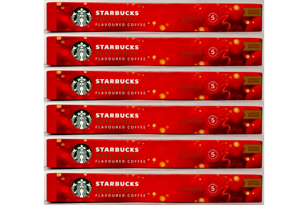 Starbucks Toffee Nut Flavoured Coffee Capsules by Nespresso | Blonde Roast | 60 Pods