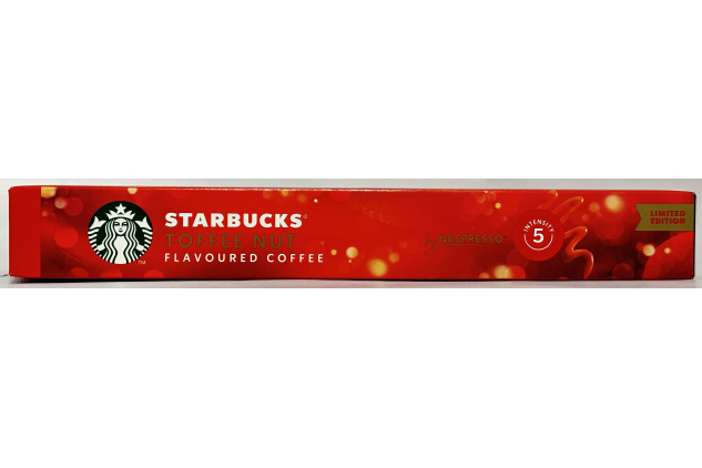 Starbucks Toffee Nut Flavoured Coffee Capsules by Nespresso | Blonde Roast | 60 Pods