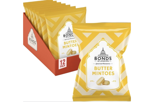 Bonds of London Butter Mintoes Boiled Sweets | 120 g | Pack of 12