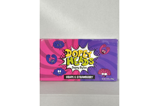 Dopey Heads Dopey Bytes | Grape & Strawberry Flavour 140g