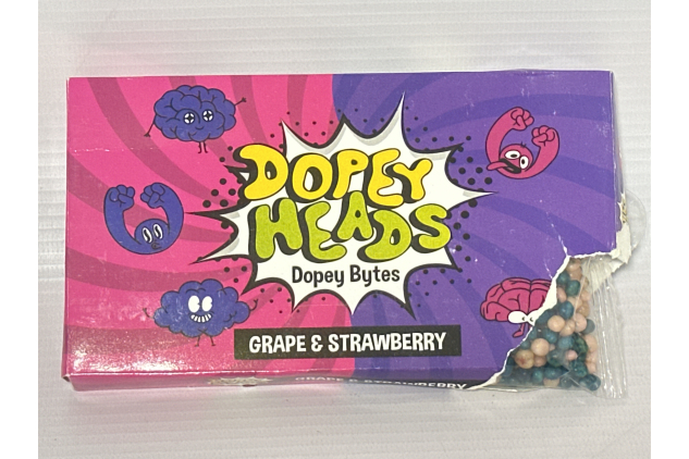 Dopey Heads Dopey Bytes | Grape & Strawberry Flavour | 140 g | DAMAGED OUTER PACKAGING