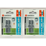 Gardena Profi-System Hose Connector XL+ | High Flow Coupling | 2 Pack