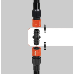 Gardena Profi-System Hose Connector XL+ | High Flow Coupling | 2 Pack