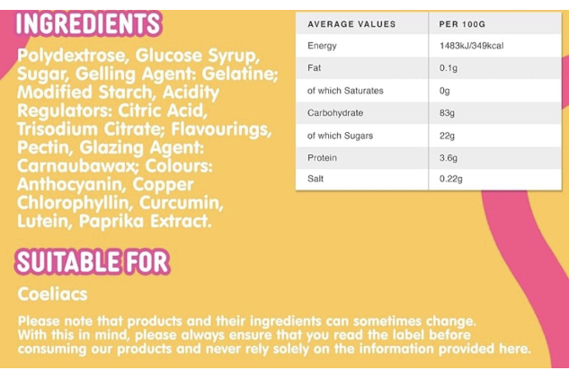 Swizzels Squashies Tropical Fruit Flavour Gummies – 12 x 100g