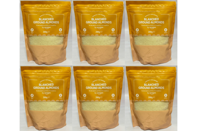 Blanched Ground Almonds | Finely Milled Almond Flour for Baking | 6 x 200g