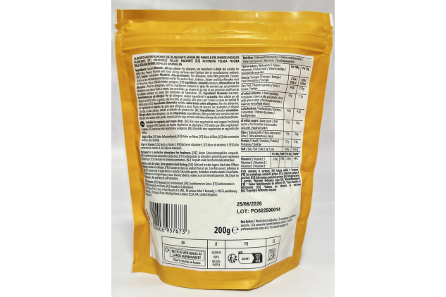 Blanched Ground Almonds | Finely Milled Almond Flour for Baking | 6 x 200g