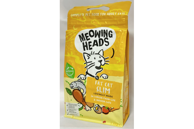 Meowing Heads Fat Cat Slim Complete Dry Cat Food – Chicken & Salmon – 1.5kg