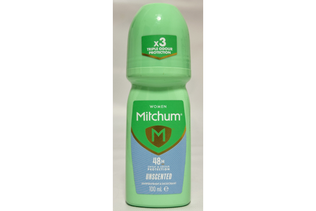 Mitchum Women Advanced Unscented Antiperspirant Deodorant Roll On 6 x 100ml