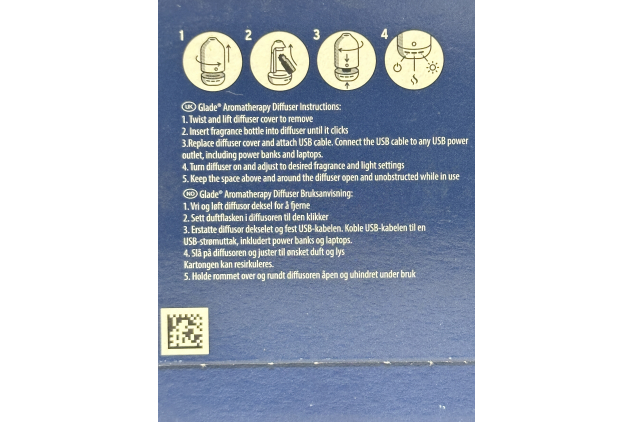 Glade Aromatherapy Cool Mist Diffuser Gift Set – Moment of Zen Lavender & Sandalwood | Diffuser + 3 Refills