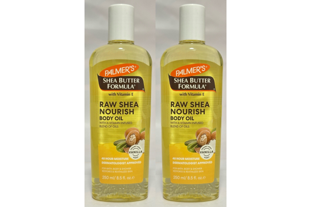 Palmer’s Shea Butter Raw Shea Nourish Body Oil Vanilla – 2 x 250ml