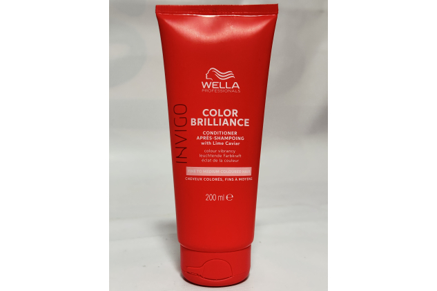 Wella Professionals Invigo Color Brilliance Conditioner with Lime Caviar | Fine to Medium Coloured Hair | 200ml