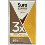 Sure Maximum Protection Cream Sport Strength Antiperspirant 6 x 45ml