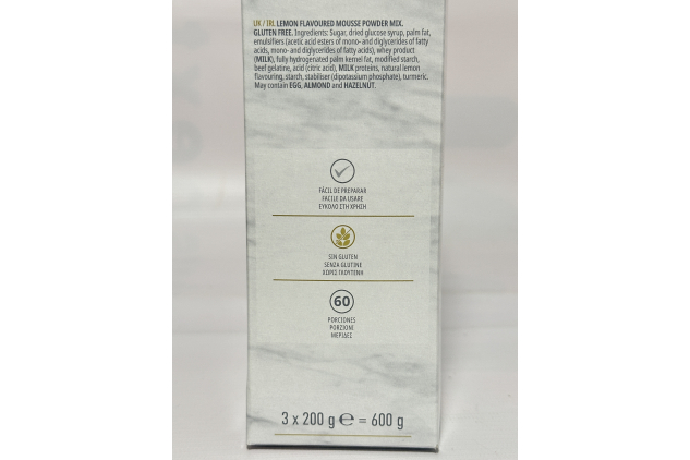 Carte d’Or Professional Lemon Flavour Mousse Dessert Mix | 3 x 200g (600g)