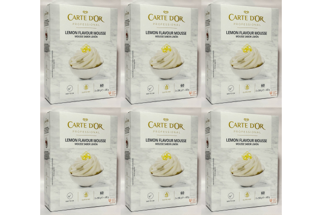 Carte d’Or Professional Lemon Flavour Mousse Dessert Mix | Case of 6 x 600g