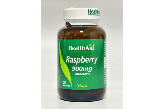 HealthAid Raspberry Capsules 900mg Equivalent | 30 Vegan Capsules