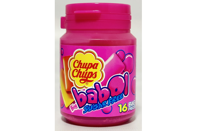 Chupa Chups Big Babol Sugar Free Bubble Gum – 16 Pieces | 64g – Pack of 6
