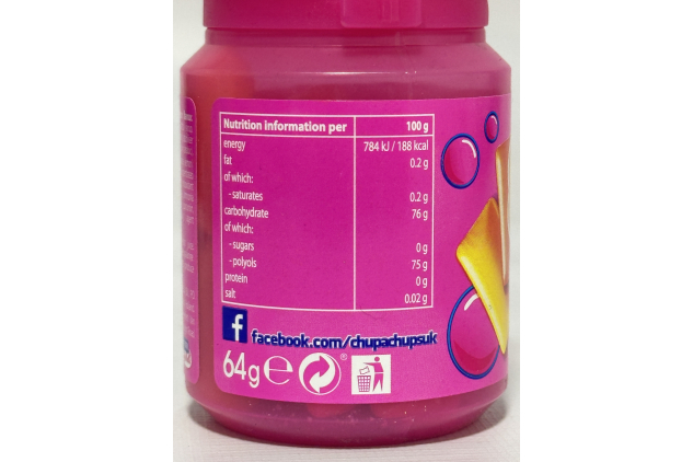 Chupa Chups Big Babol Sugar Free Bubble Gum – 16 Pieces | 64g – Pack of 6