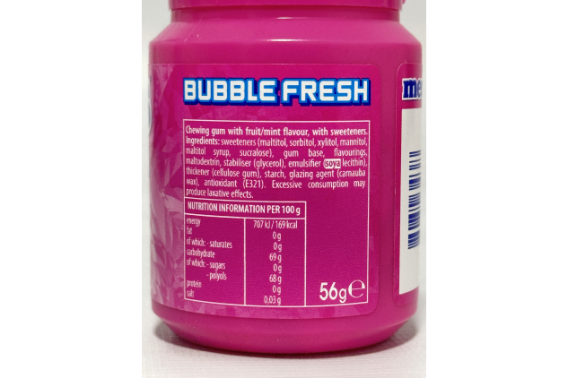 Mentos Sugar Free Bubble Fresh Chewing Gum Bottles – 40 Pieces | Pack of 6