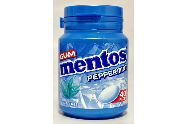 Mentos Sugar Free Peppermint Chewing Gum Bottles – 40 Pieces Each | Pack of 6