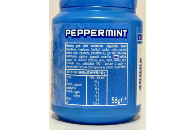 Mentos Sugar Free Peppermint Chewing Gum Bottles – 40 Pieces Each | Pack of 6