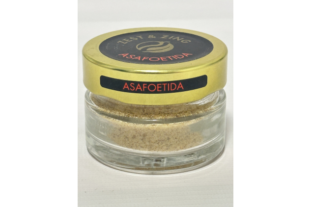Zest & Zing Asafoetida Hing Ground Spice | 30g Glass Jar