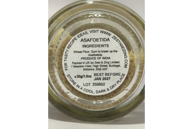 Zest & Zing Asafoetida Hing Ground Spice | 30g Glass Jar