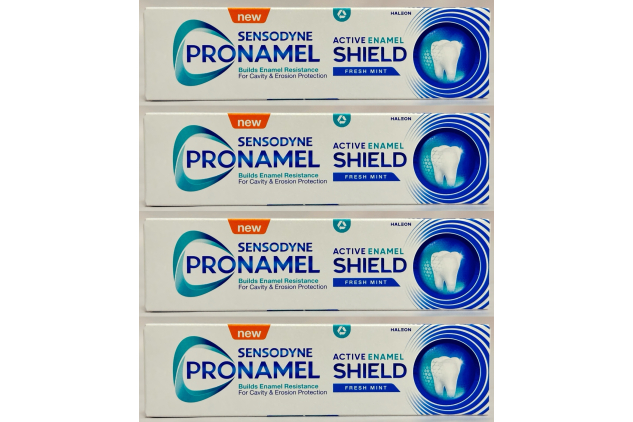 Sensodyne Pronamel Active Enamel Shield FRESH MINT Toothpaste 4 x 75ml