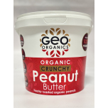 Geo Organics Organic Crunchy Peanut Butter | 100% Roasted Peanuts | 1kg