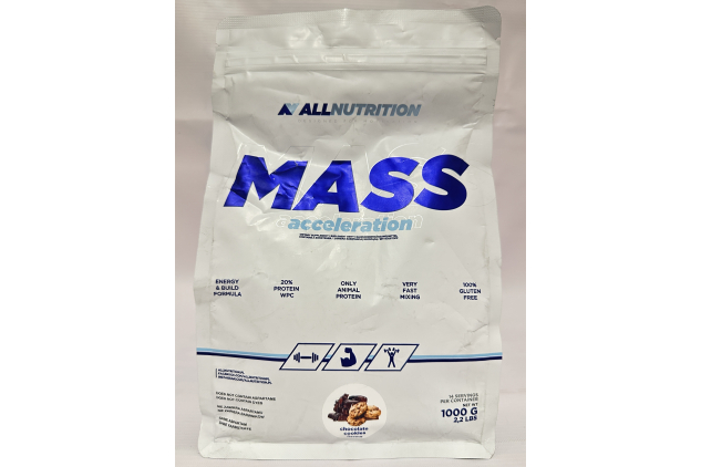 Allnutrition Mass Acceleration – Chocolate Cookies Flavour | 1kg