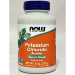 NOW Potassium Chloride Powder – Sodium Free Essential Mineral – 227g