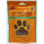 Pet Munchies Beef Liver Sticks Dog Treats – Natural Beef Liver Chews – 8 x 90g