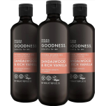 Baylis & Harding Goodness Men’s Natural Shower Gel – Sandalwood & Rich Vanilla – 3 x 500ml