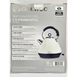 Daewoo Kensington Pyramid Kettle Stainless Steel Cream | 1.7L 3000W