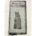 Chef Works Adjustable Bib Apron Black with Pockets | 1 Apron