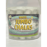 Craft Planet Jumbo White Chalks | Washable Pavement & Drawing Chalk | Pack of 20