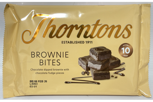 Thorntons Brownie Bites Chocolate Fudge Mini Brownies | 15 x 10 Bites