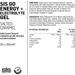 Science in Sport GO Energy + Electrolyte Gels – Salted Caramel – 30 x 60 ml | Endurance Fuel | Vegan