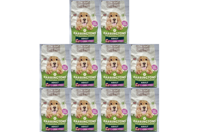 Harringtons Adult Dog Food Lamb & Rice | 10 x 1.7kg Bags (17kg Total)