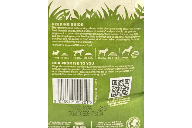 Harringtons Adult Dog Food Lamb & Rice | 10 x 1.7kg Bags (17kg Total)