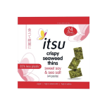 Itsu Crispy Seaweed Thins Sweet Soy & Sea Salt 4 x 5g Seaweed Snack