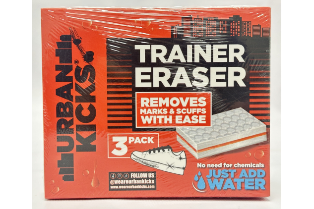 Urban Kicks Trainer Eraser Cleaning Sponges | Just Add Water | 6 x 3 Packs (18 Sponges)