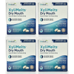 OraCoat XyliMelts Dry Mouth Stick-On Melts | Unflavoured Mint Free | 4 Packs (160 Melts)