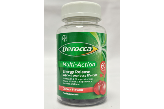 Berocca Cherry Supplement 60 Count