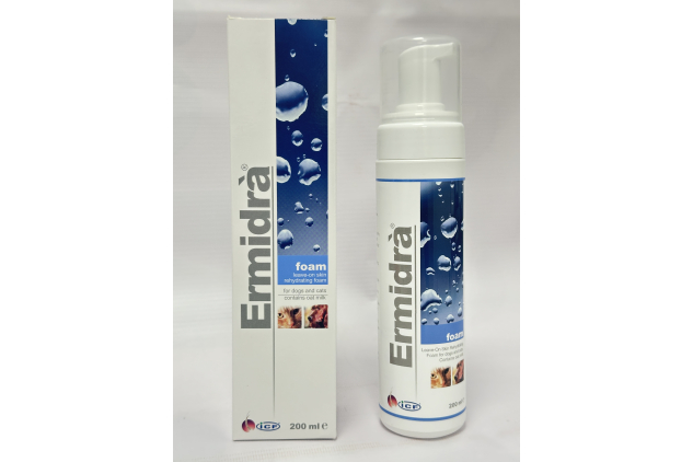 Ermidrà Leave-On Coat Foam for Dogs & Cats with Oat Milk 200ml