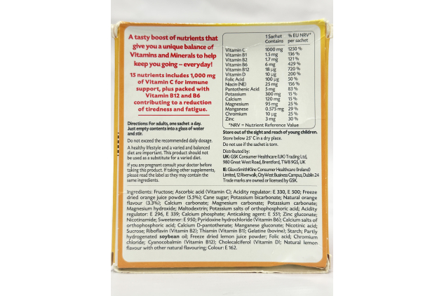 Super Orange Vitamin Drink Mix 24 Sachets