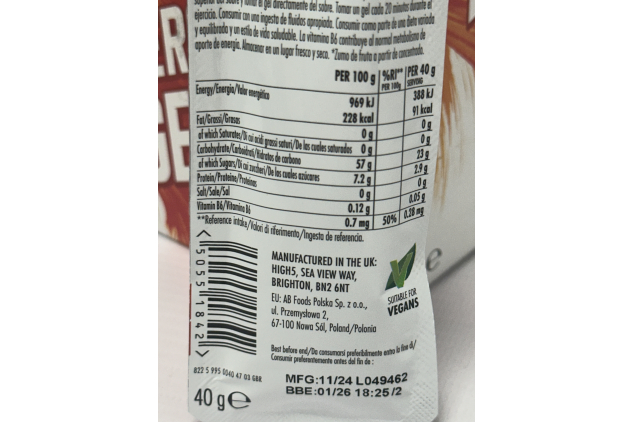 HIGH5 Energy Gel Apple – 20 x 40g Running & Cycling Energy Gels