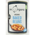 Mr Organic Organic Baked Beans – 6 x 400g BPA-Free Tins | DENTED TINS