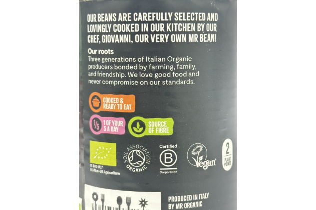 Mr Organic Organic Baked Beans – 6 x 400g BPA-Free Tins | DENTED TINS